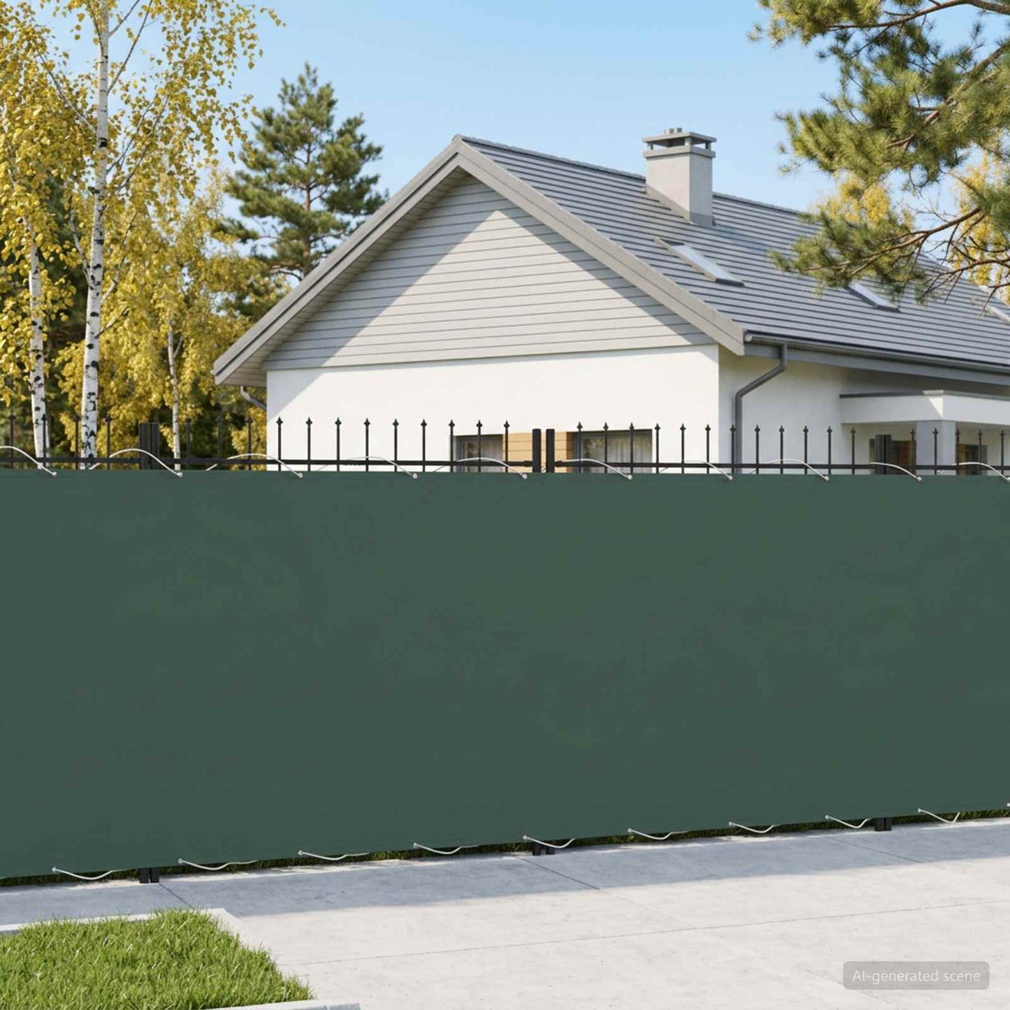 Balcony Privacy Screen 180 x 700 cm Fabric with PU Coated