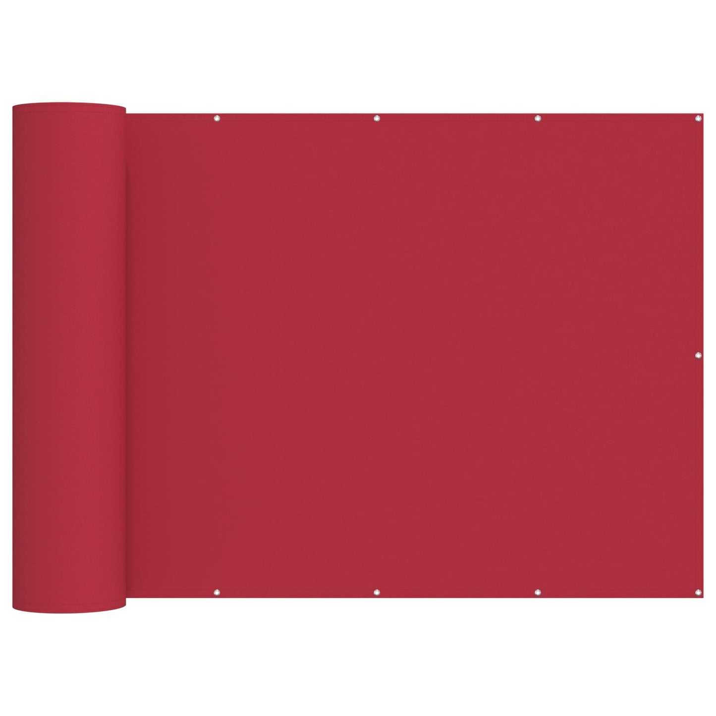 Balcony Privacy Screen 150 x 600 cm Fabric with PU Coated Red