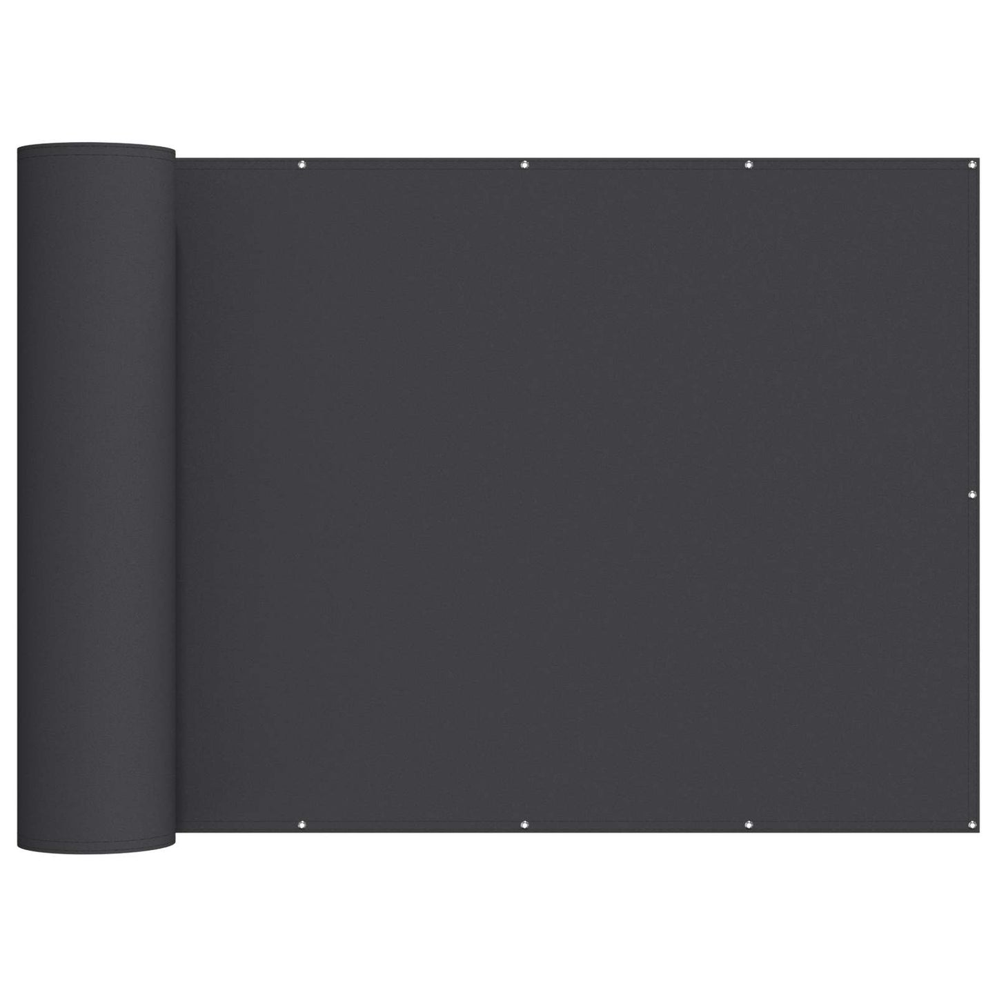 Balcony Privacy Screen 150 x 800 cm Fabric with PU Coated Black