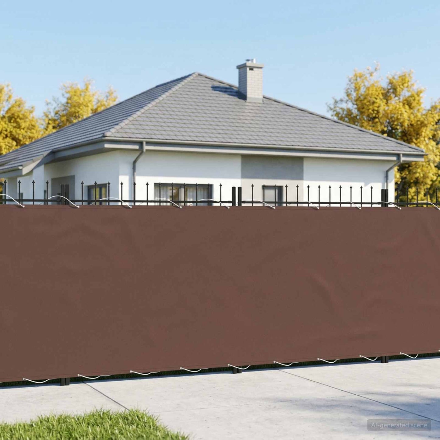 Balcony Privacy Screen 150 x 1000 cm Fabric with PU Coated