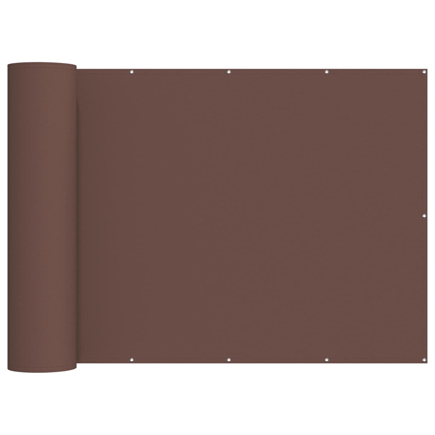 Balcony Privacy Screen 180 x 700 cm Fabric with PU Coated Brown