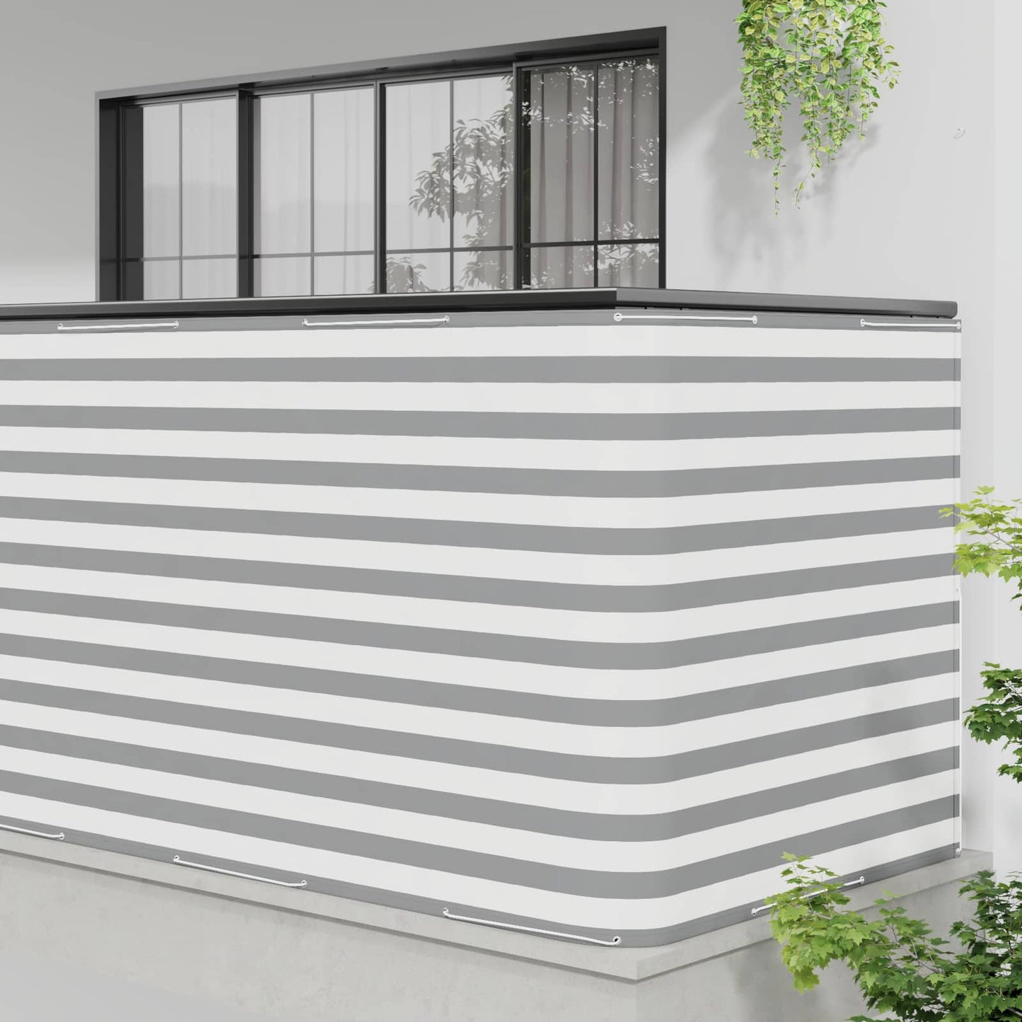 Balcony Privacy Screen 150 x 800 cm Fabric with PU Coated
