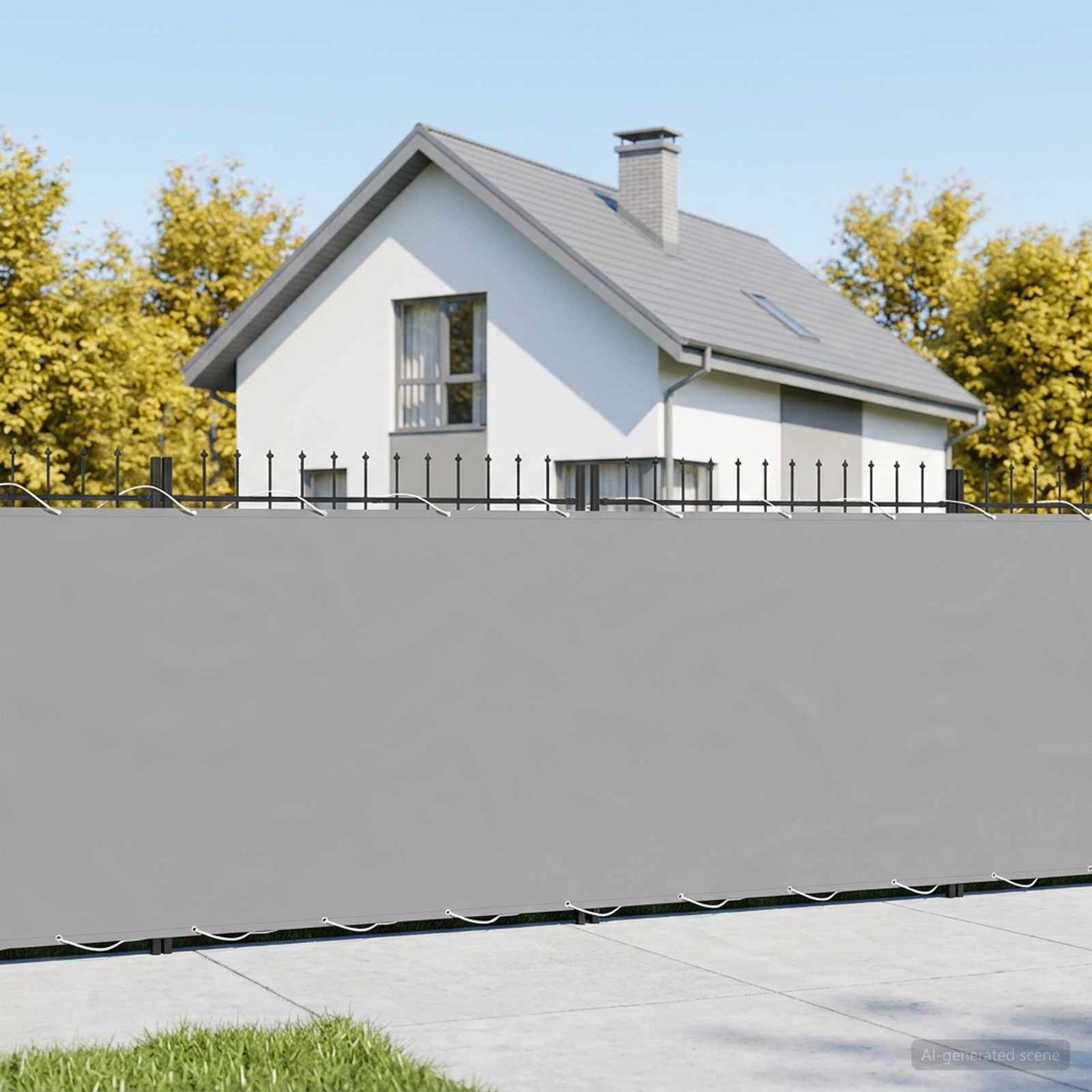 Balcony Privacy Screen 1.2 x 15 m Fabric with PU Coated