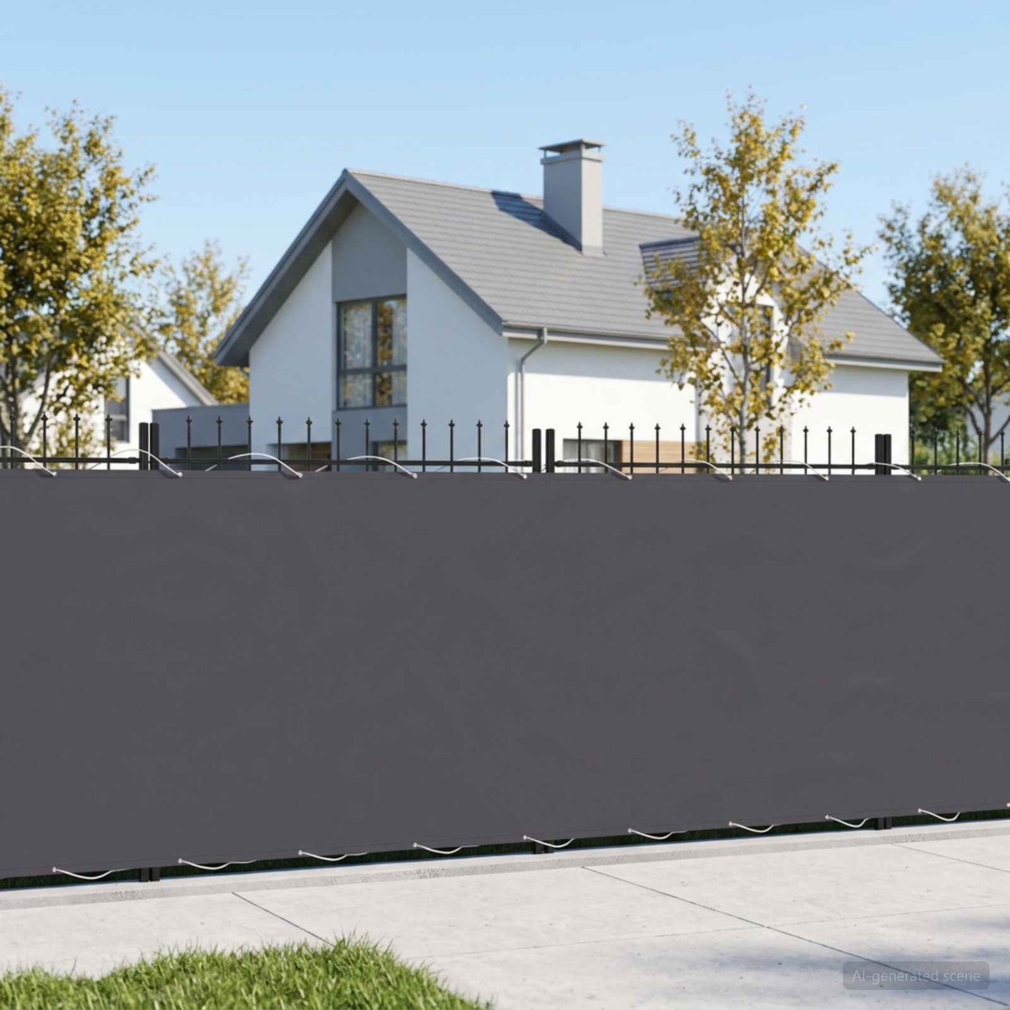 Balcony Privacy Screen 1.2 x 15 m Fabric with PU Coated