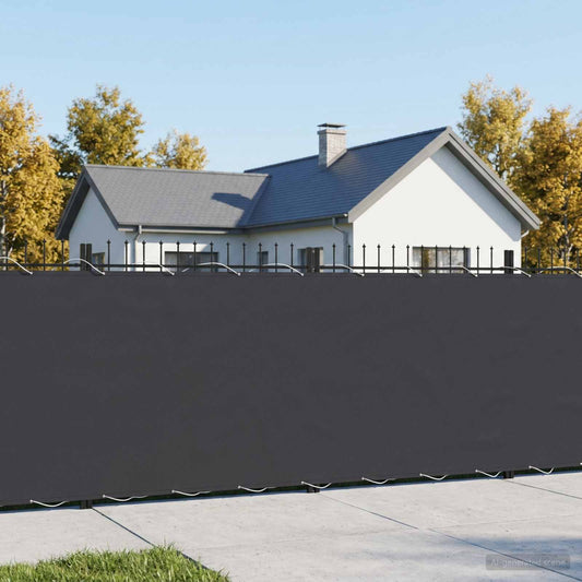 Balcony Privacy Screen 1.2 x 25 m Fabric with PU Coated Black