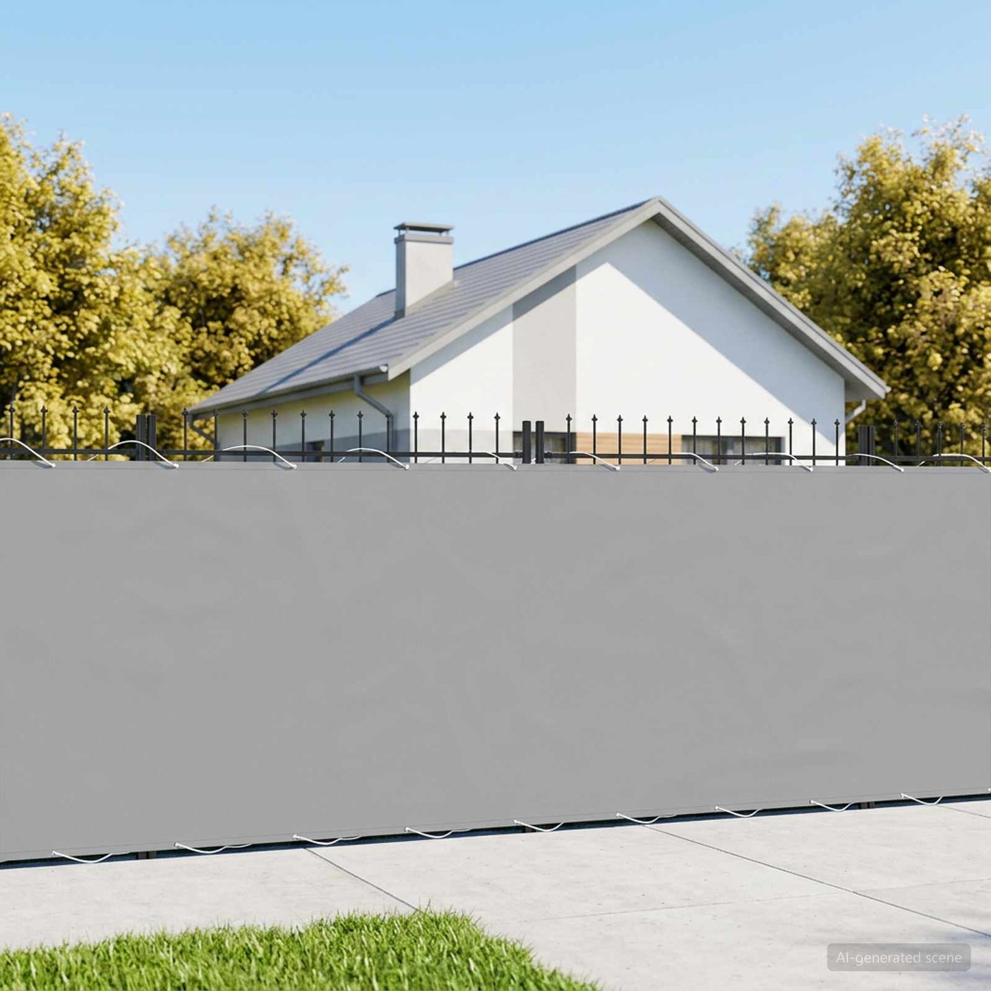 Balcony Privacy Screen 1.5 x 25 m Fabric with PU Coated
