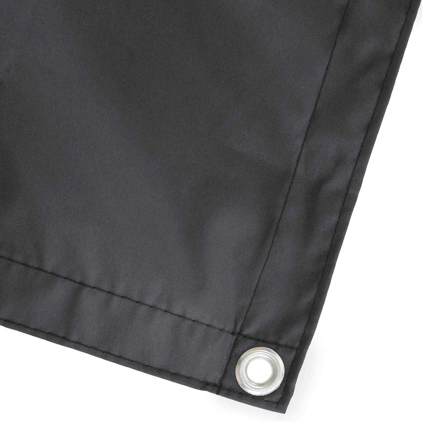 Balcony Privacy Screen 1.8 x 15 m Fabric with PU Coated Black