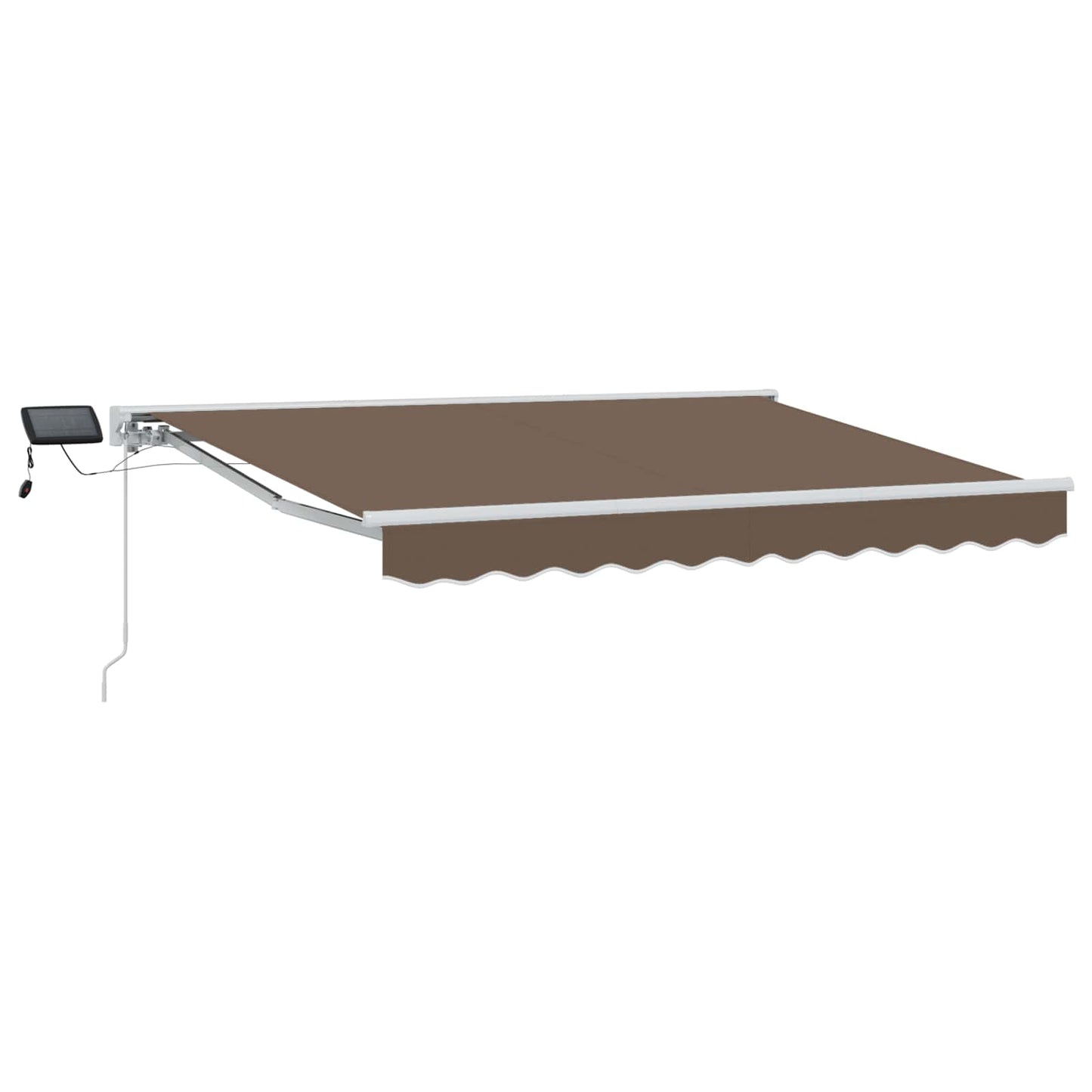 Manual Awning Frame with LEDs Taupe 2.5 x 2 m