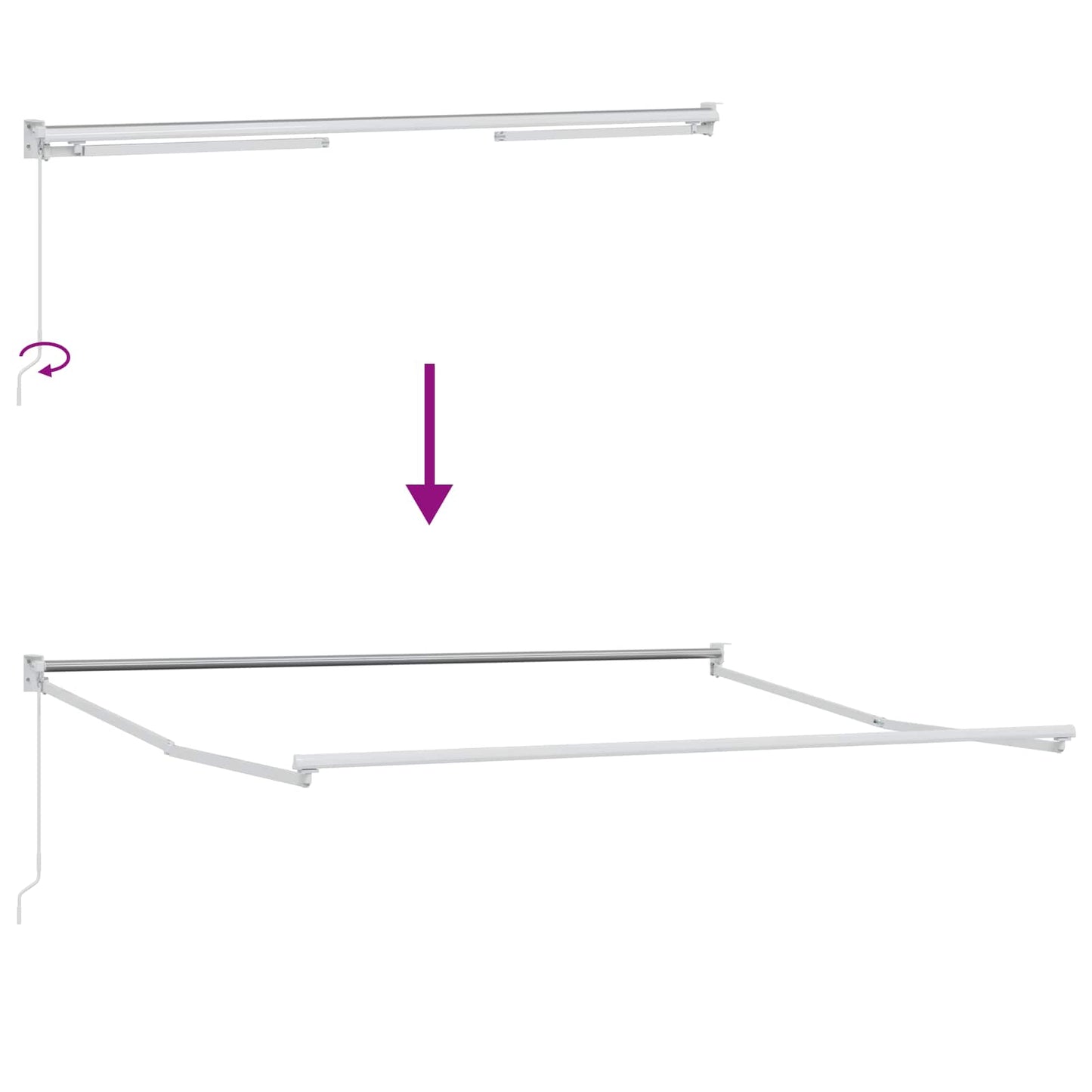 Retractable Awning Taupe 4 x 2 m 100% Polyester and Aluminium