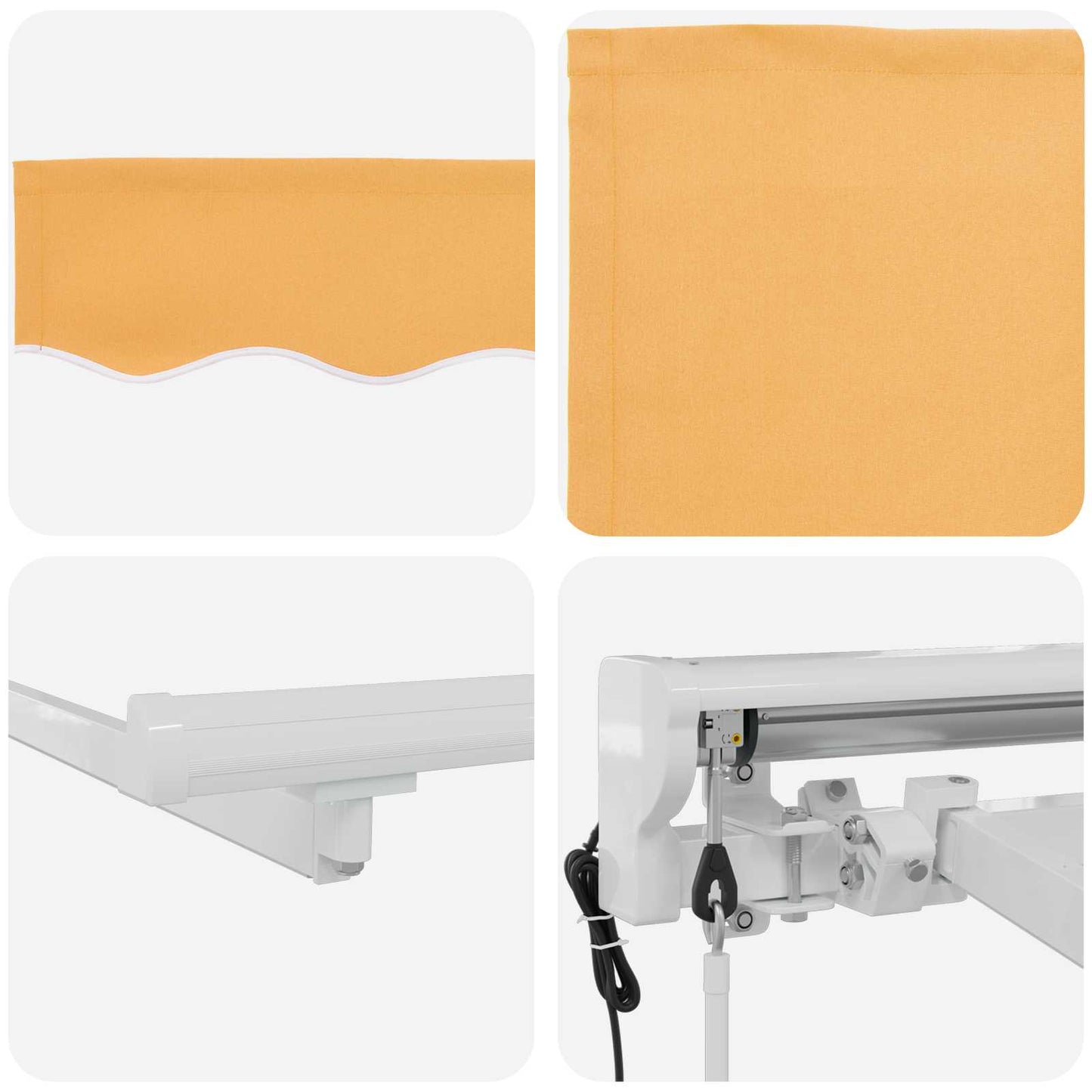 Electric Retractable Awning Sand 4 x 2 m