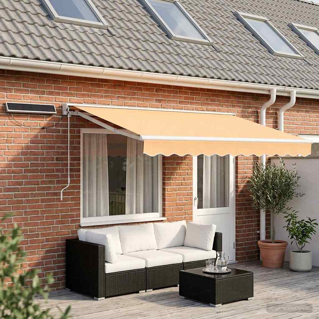 Electric Retractable Awning Sand 4 x 2 m