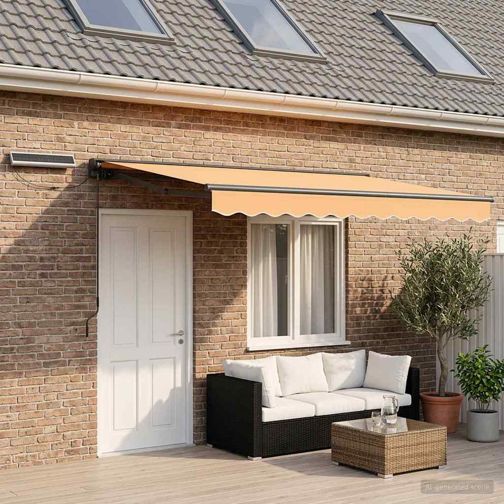 Electric Retractable Awning Sand 4 x 3.5 m