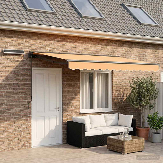 Electric Retractable Awning Sand 4 x 2 m