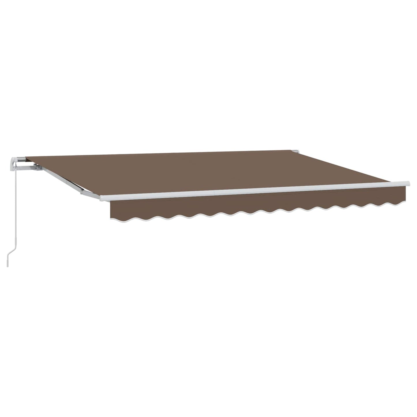 Retractable Awning Taupe 400 x 350 cm Polyester and Aluminium