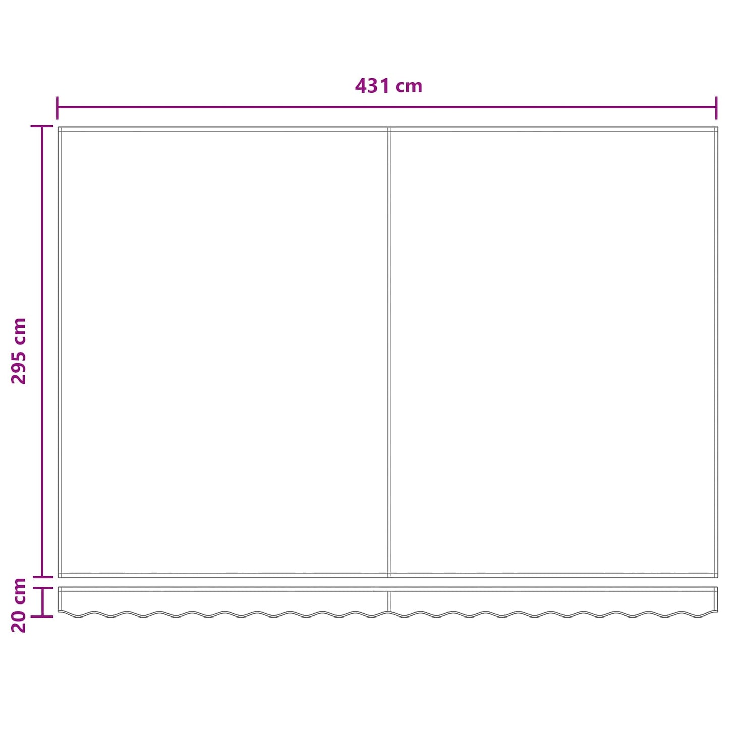 Manual Retractable Awning Light Grey and White 4.5 x 3 m