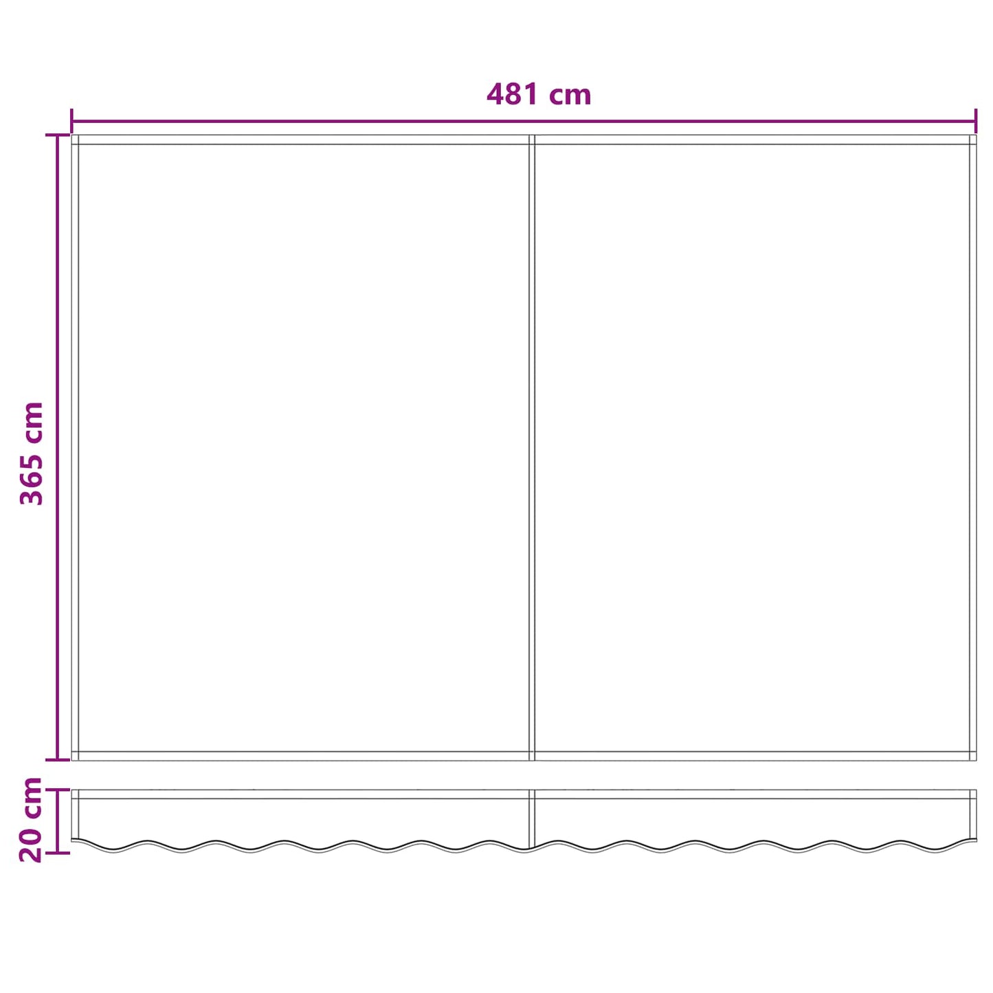 Electric Retractable Awning Light Grey and White 4.5 x 3.5 m
