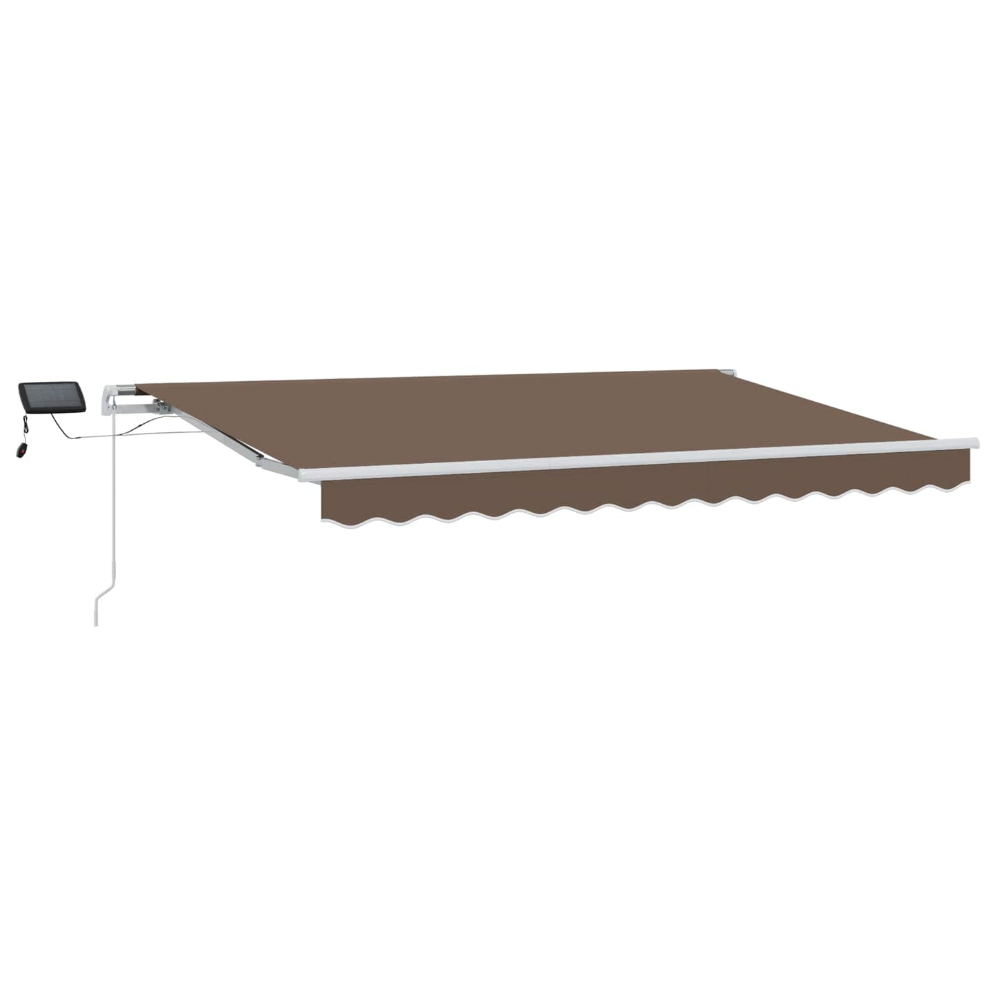 Retractable Awning Taupe 500 x 350 cm Fabric and Aluminium