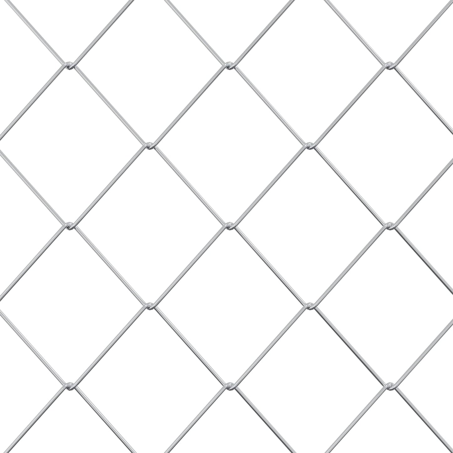 Chain Link Fence Galvanised 2 x 20 m Glass
