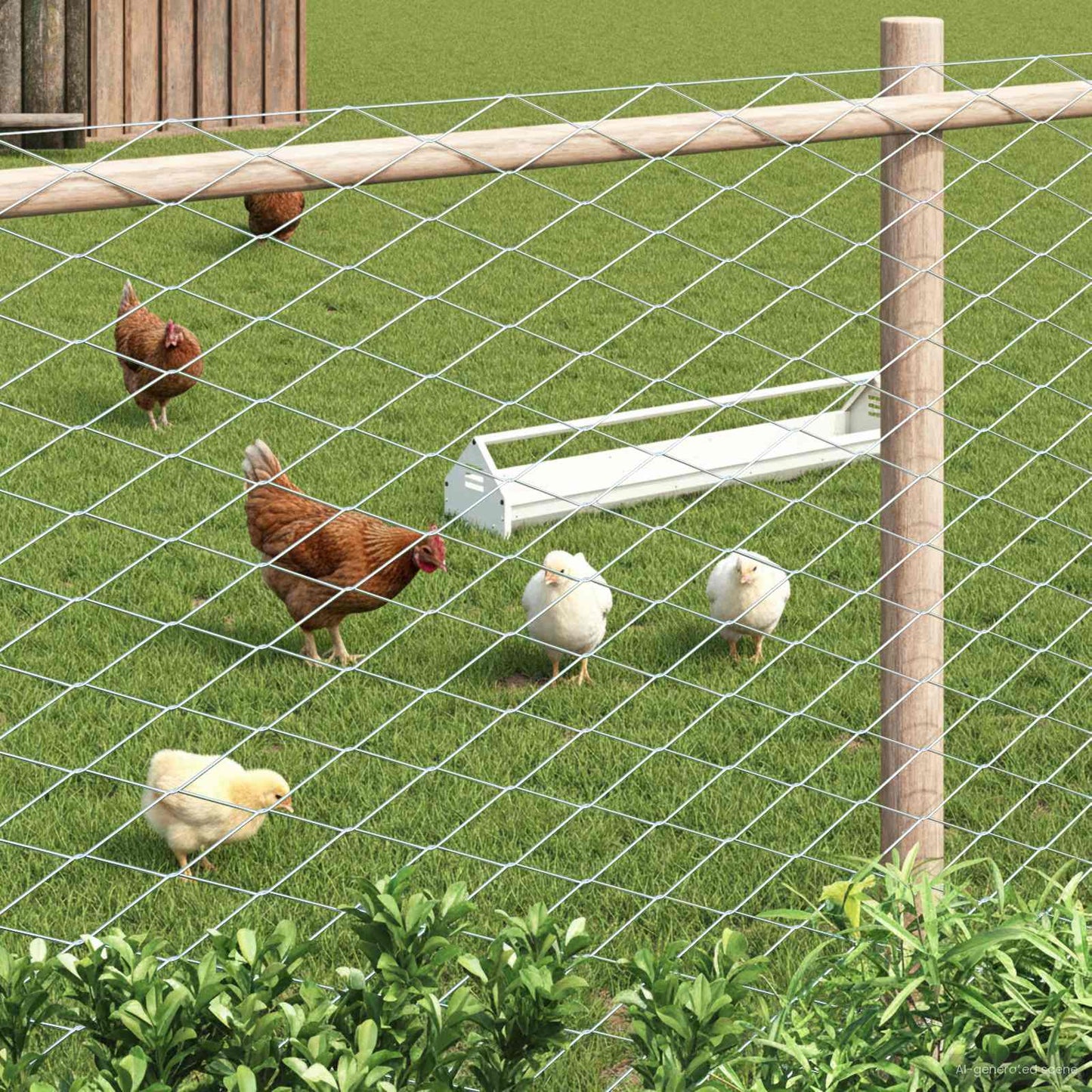 Chain Link Fence Galvanised 2 x 20 m Glass