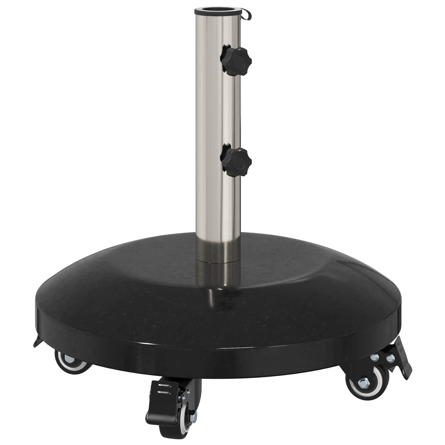 Granite Parasol Base with Wheels for 40-50 mm Pole 29 kg Black