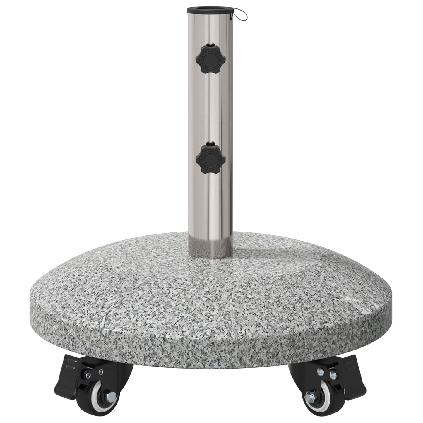 Granite Parasol Base with Wheels for 4-5 cm Pole 27.2 kg Grey