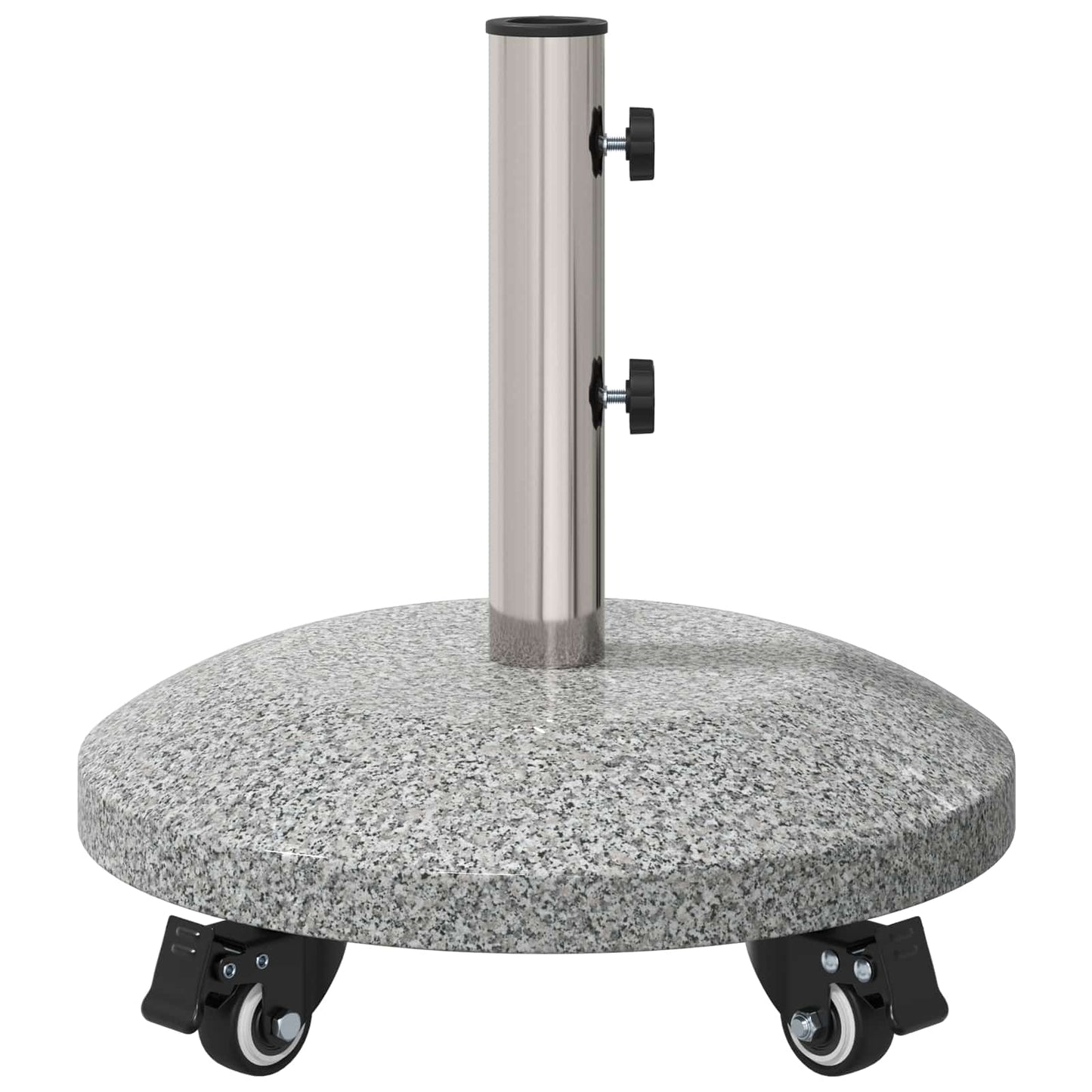 Granite Parasol Base with Wheels for 4-5 cm Pole 27.2 kg Grey