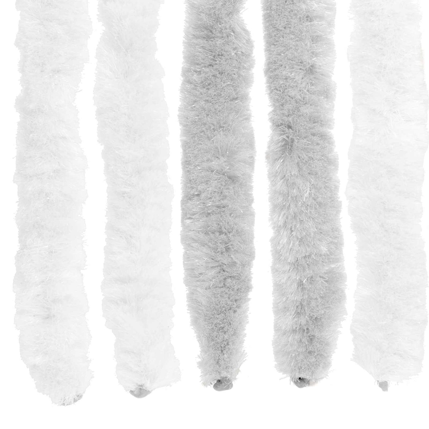 Insect Curtain Chenille Light Grey and White 56 x 200 cm