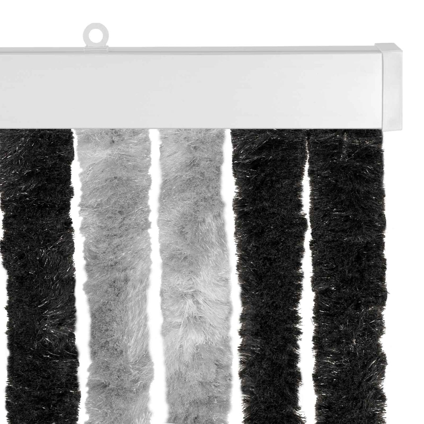 Insect Curtain Chenille Grey and Black 118 x 220 cm 100% PP