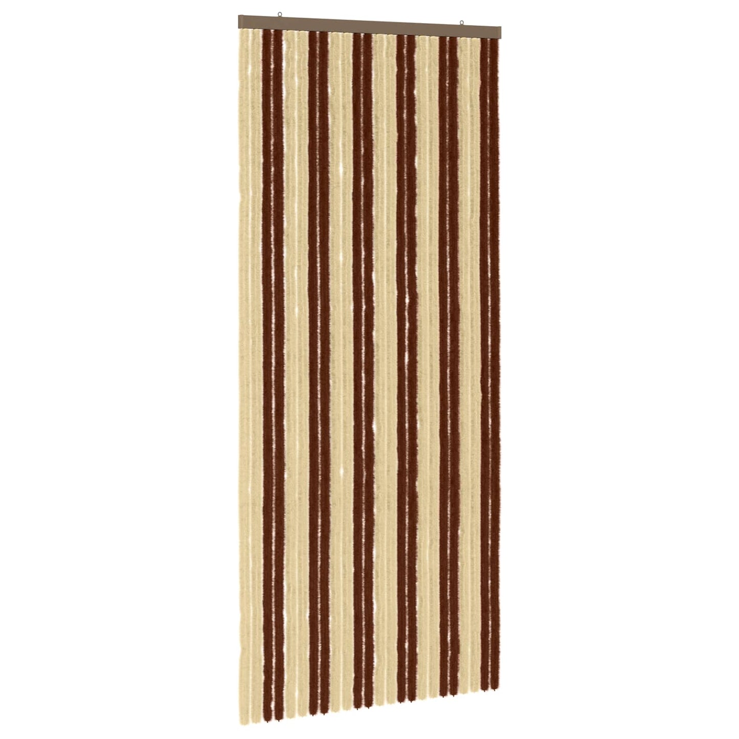 Insect Curtain Chenille Brown and Beige 100 x 230 cm 100% PP