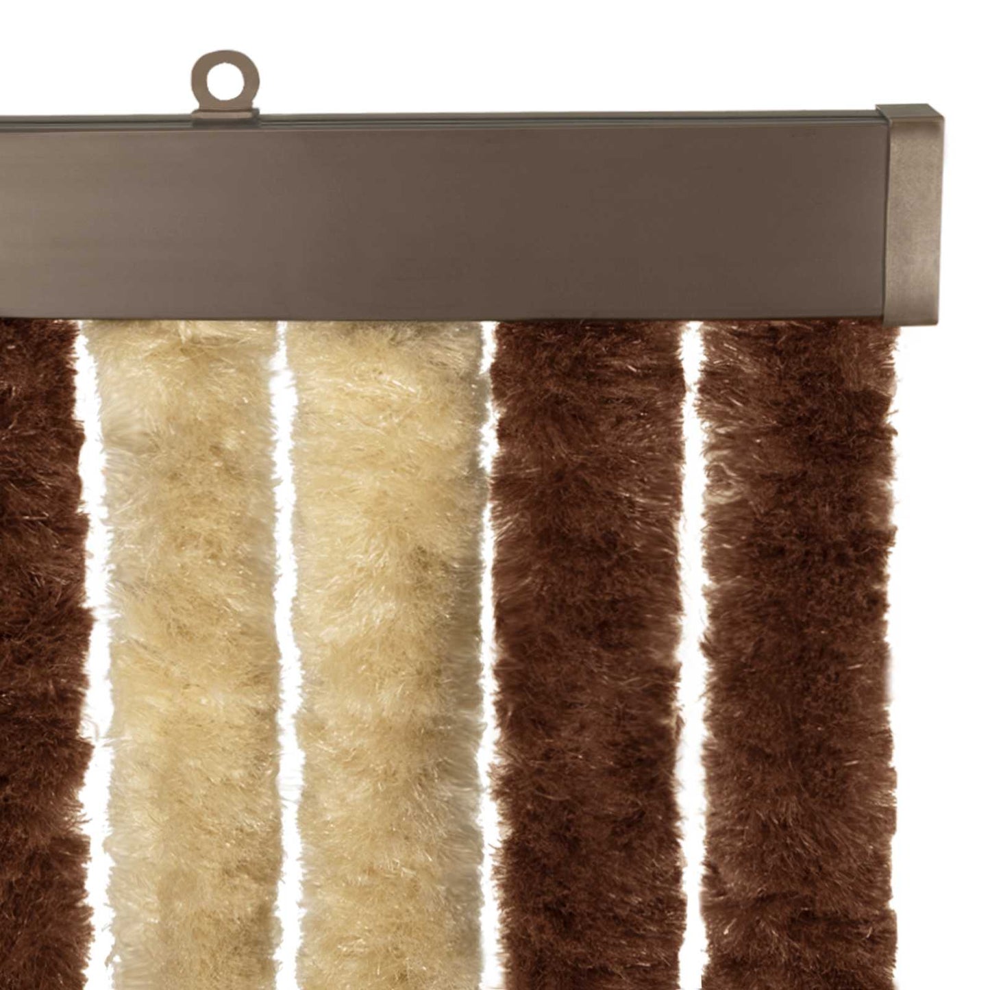 Insect Curtain Chenille Brown and Beige 118 x 220 cm 100% PP