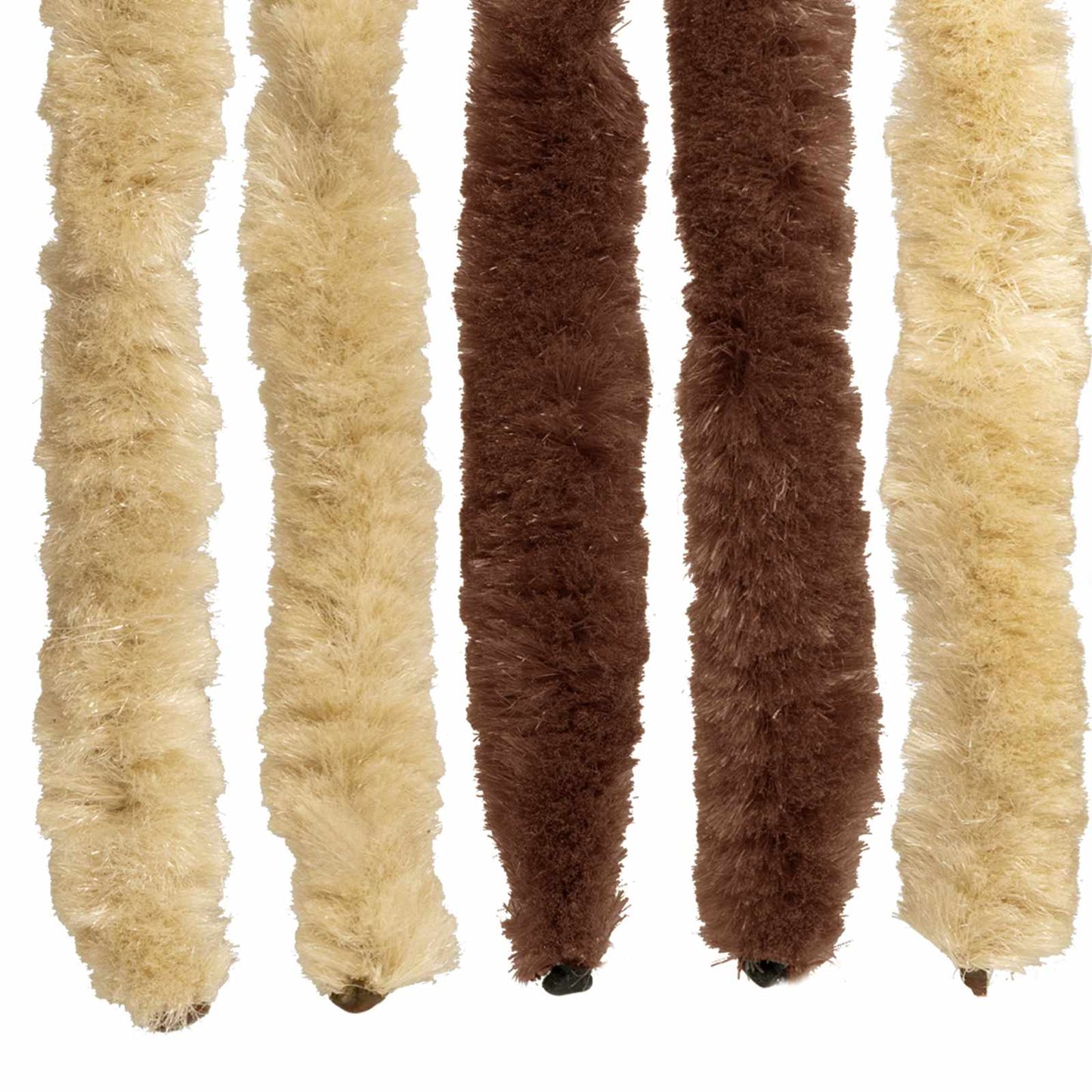 Insect Curtain Chenille Brown and Beige 118 x 220 cm 100% PP