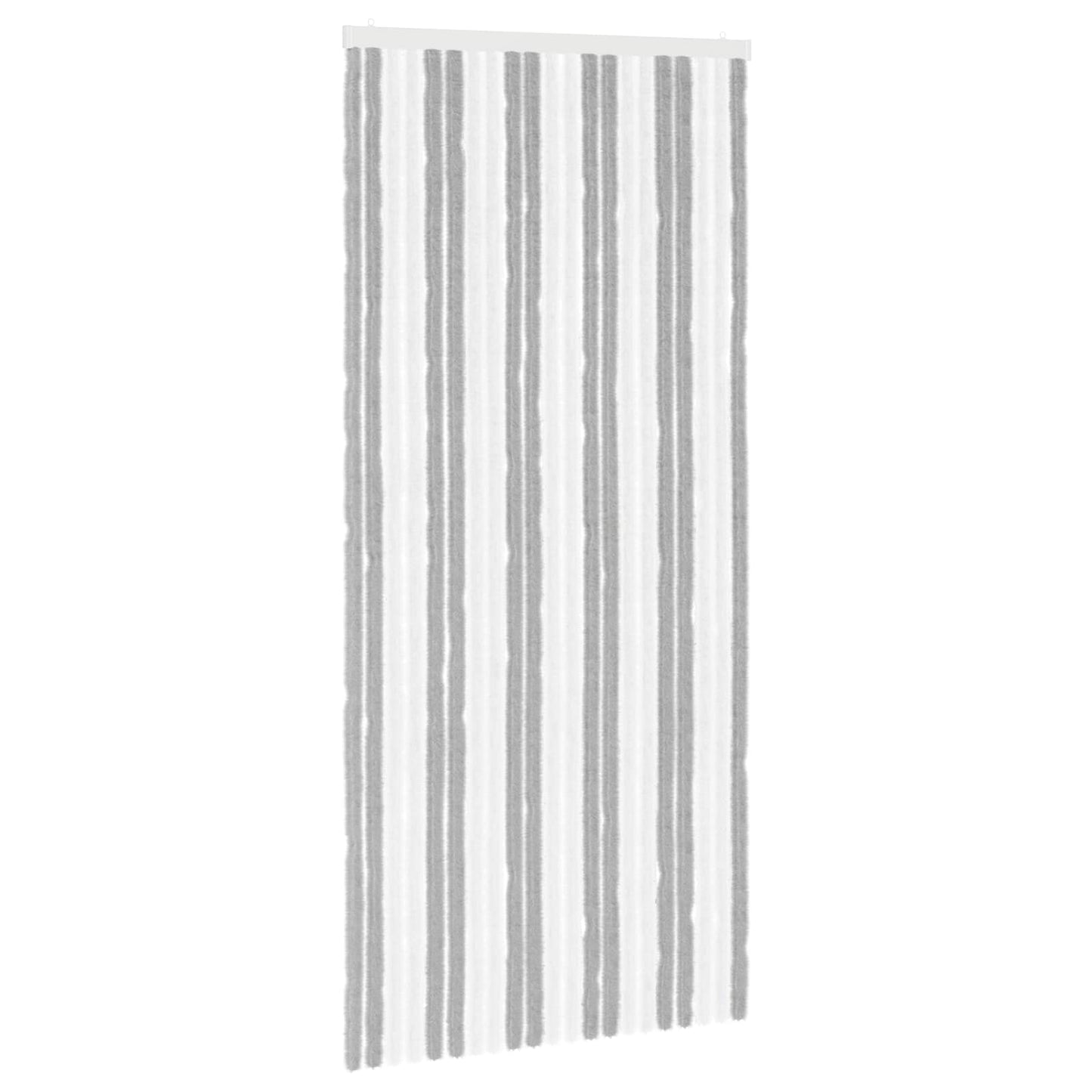 Insect Curtain Chenille Grey and White 90 x 200 cm 100% PP