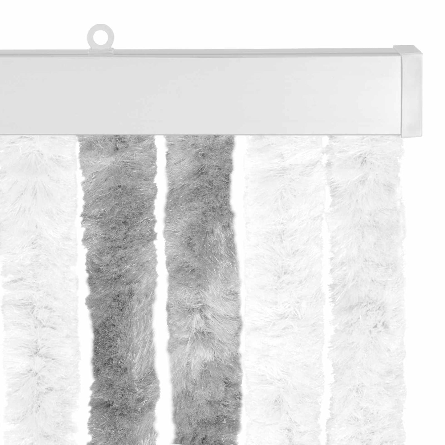 Insect Curtain Chenille Grey and White 100 x 200 cm 100% PP