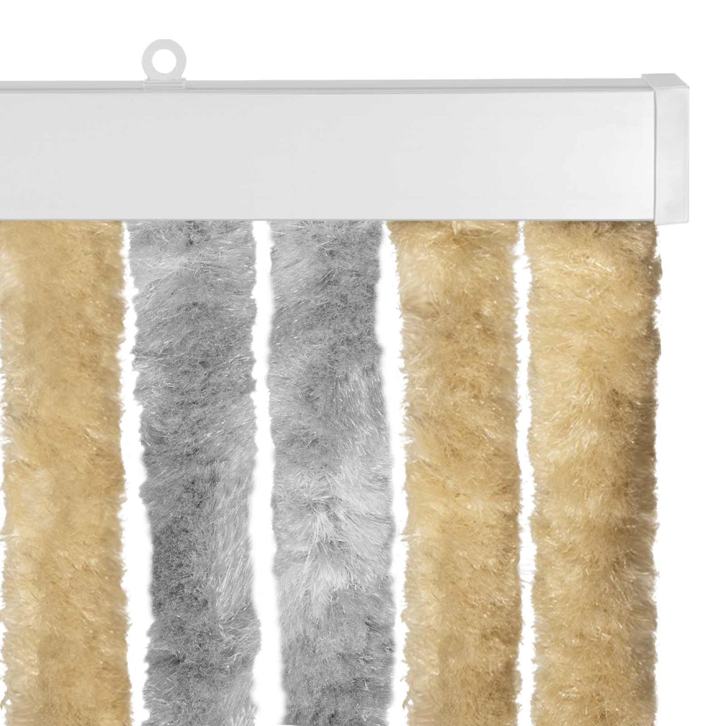 Insect Curtain Chenille Grey and Beige 56 x 185 cm 100% PP