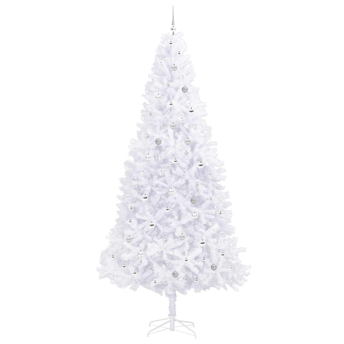 Artificial Christmas Tree with Stand White 300 cm PVC and Steel