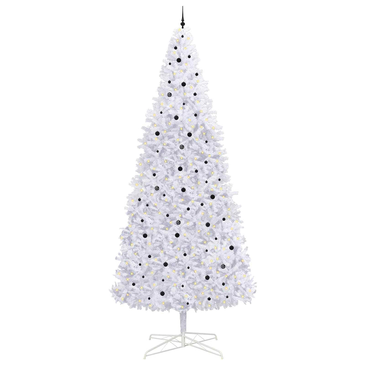 Artificial Christmas Tree with Stand White 400 cm PVC and Steel