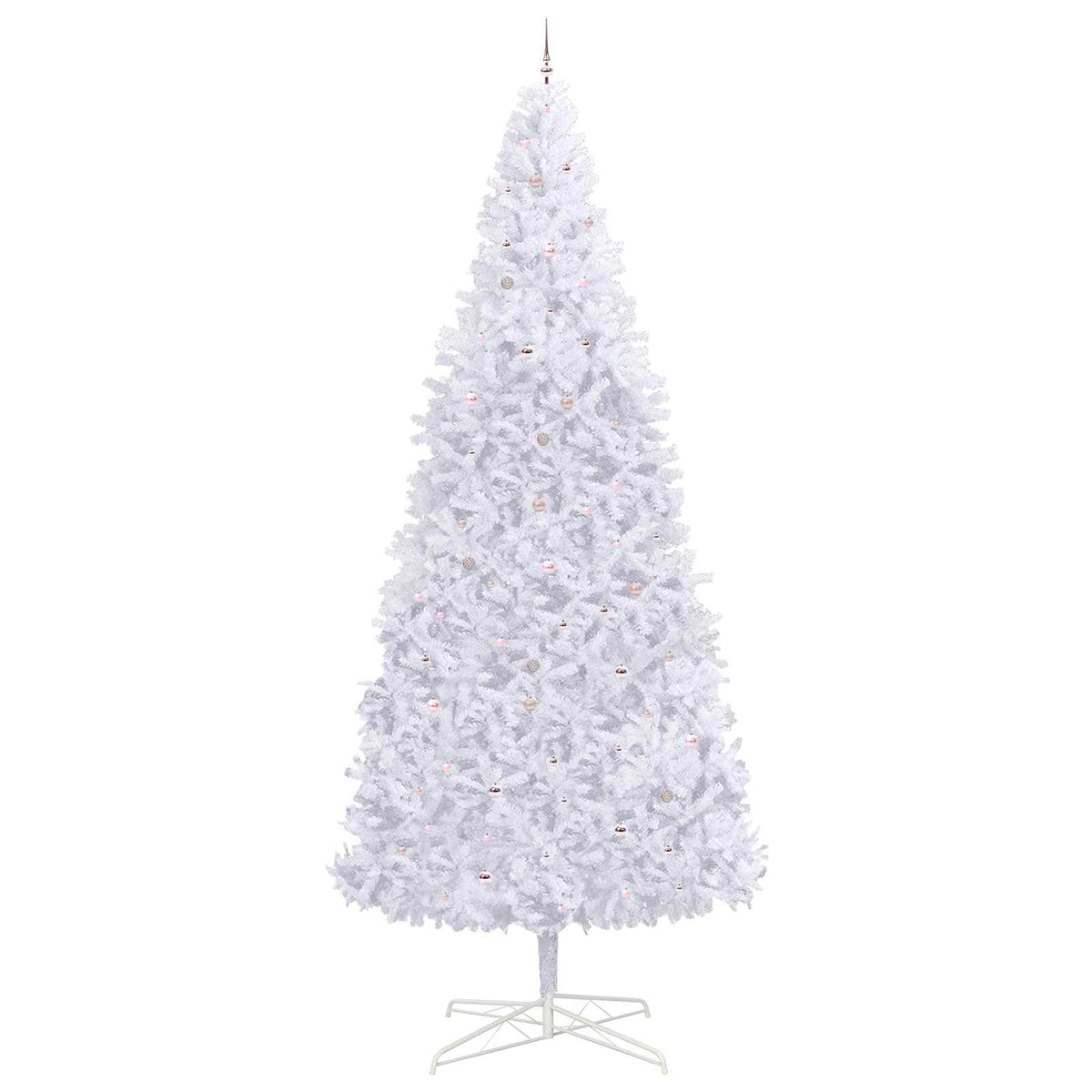 Artificial Christmas Tree with Stand White 400 cm PVC and Steel