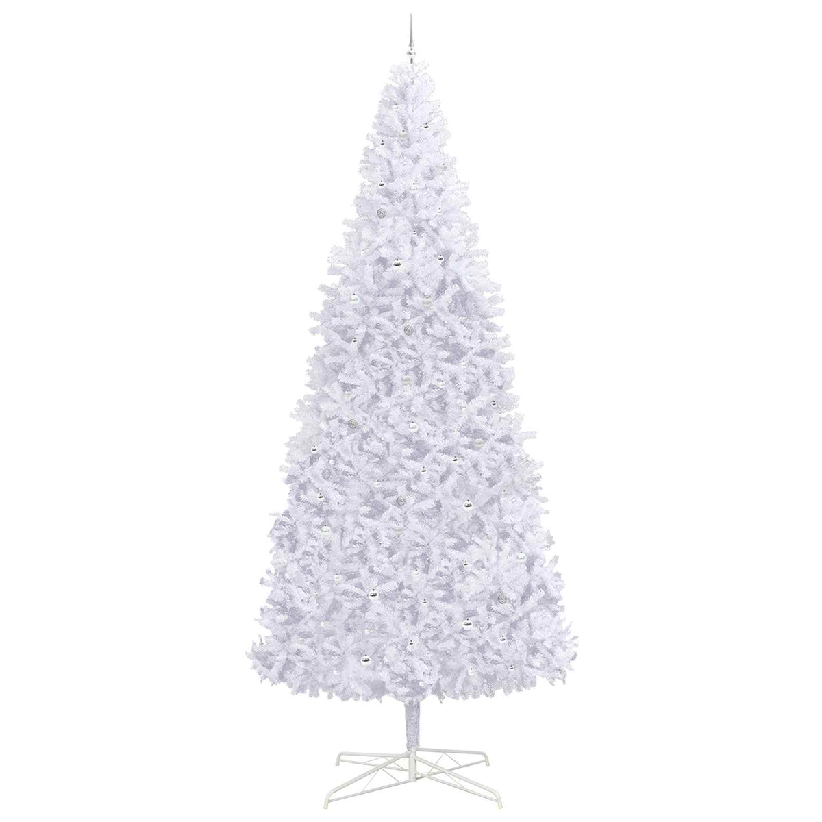 Artificial Christmas Tree with Stand White 400 cm PVC and Steel