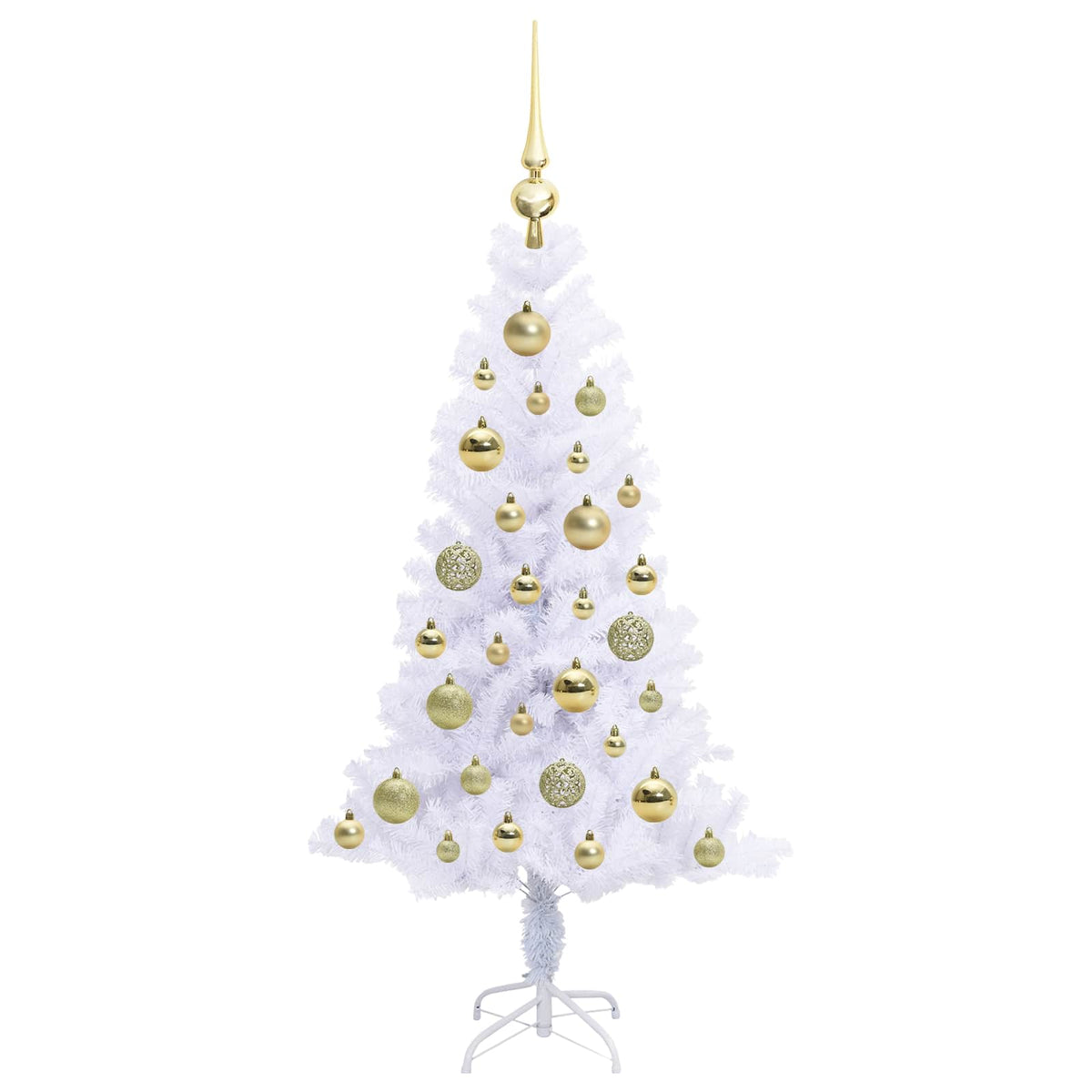 Artificial Christmas Tree with Stand White 120 cm PVC and Steel