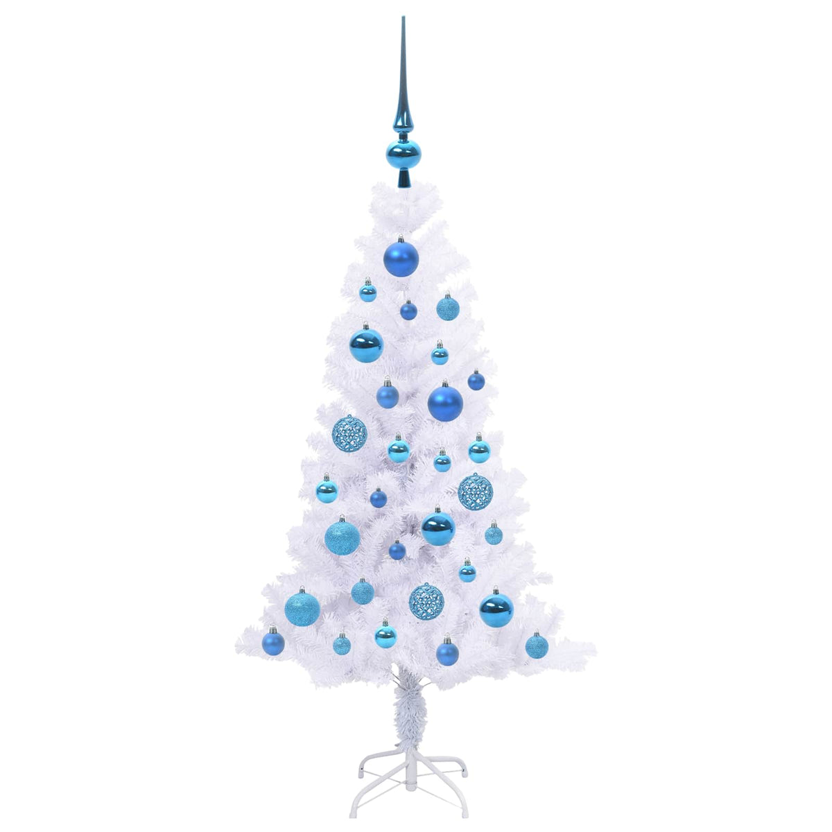 Artificial Christmas Tree with Stand White 120 cm PVC and Steel