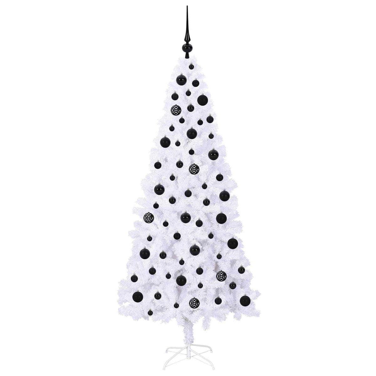 Artificial Christmas Tree with Stand White 180 cm PVC and Steel