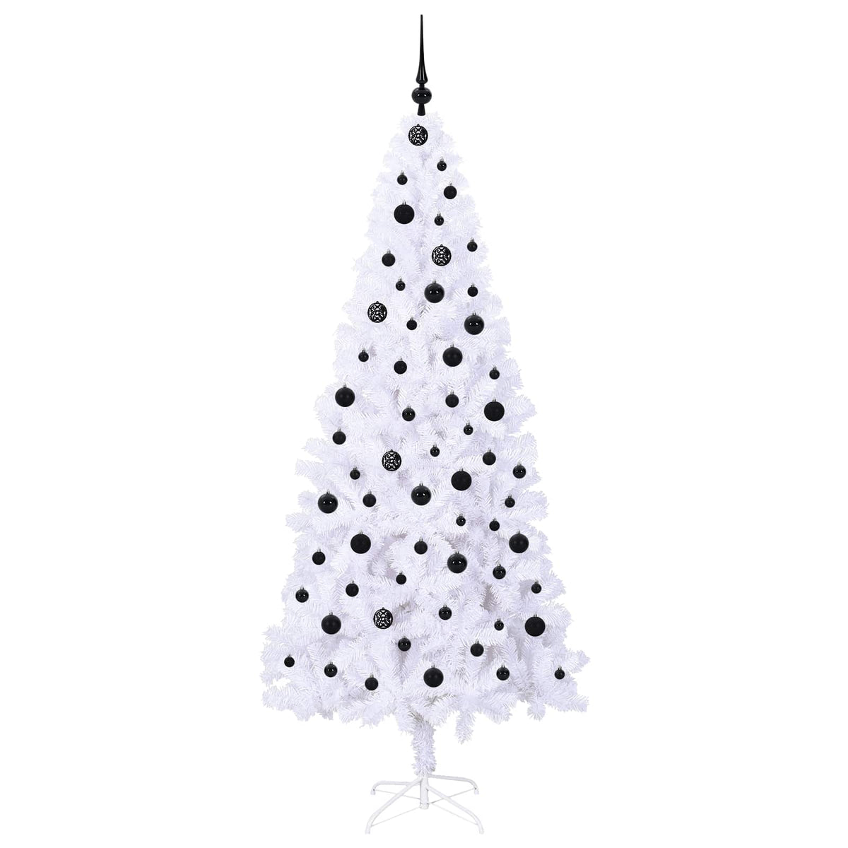 Artificial Christmas Tree with Stand White 210 cm PVC and Steel