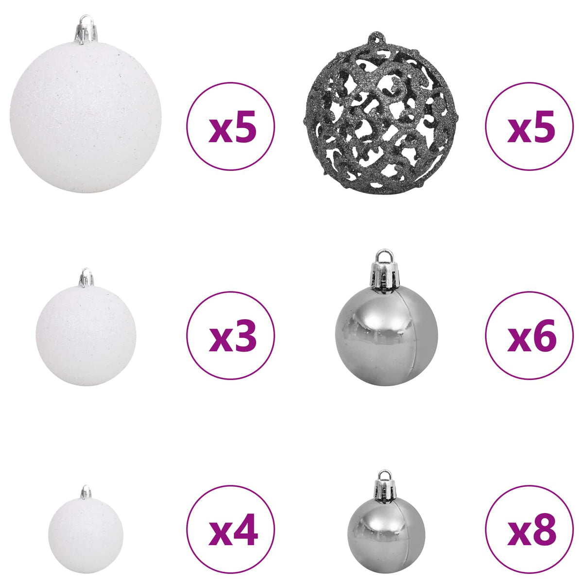 Artificial Christmas Tree with Stand White 120 cm PVC and Steel