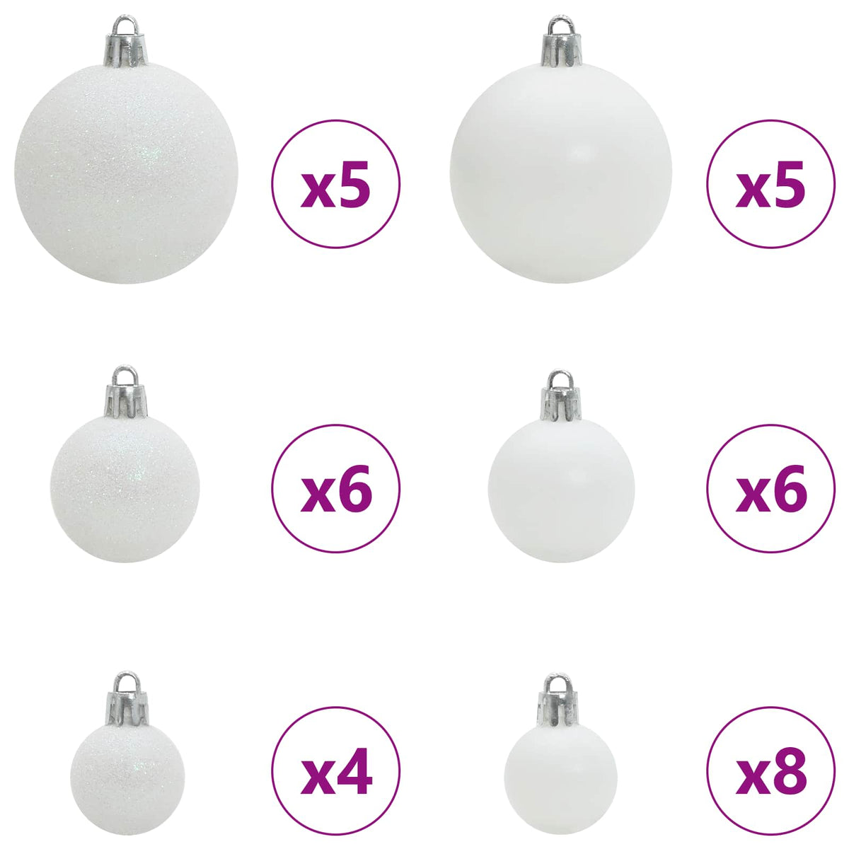 Artificial Christmas Tree White 120 cm PVC and Steel