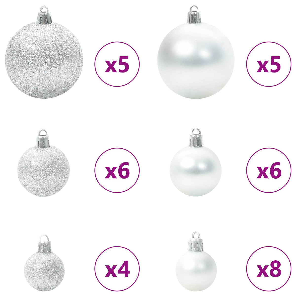 Artificial Christmas Tree White 150 cm PVC and Steel