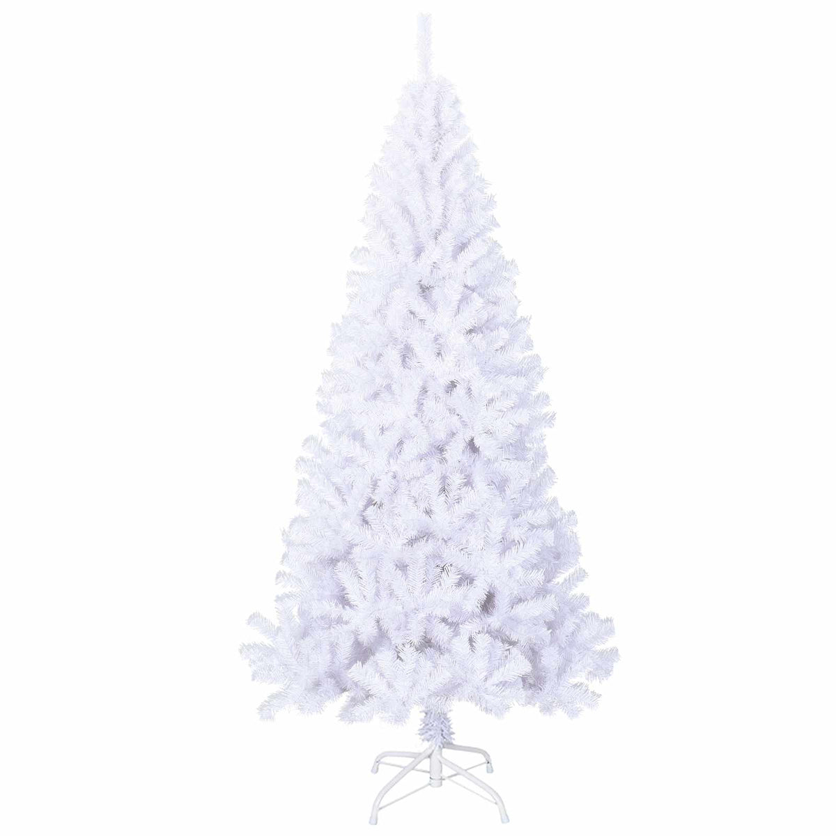 Artificial Christmas Tree with Stand White 180 cm PVC and Steel