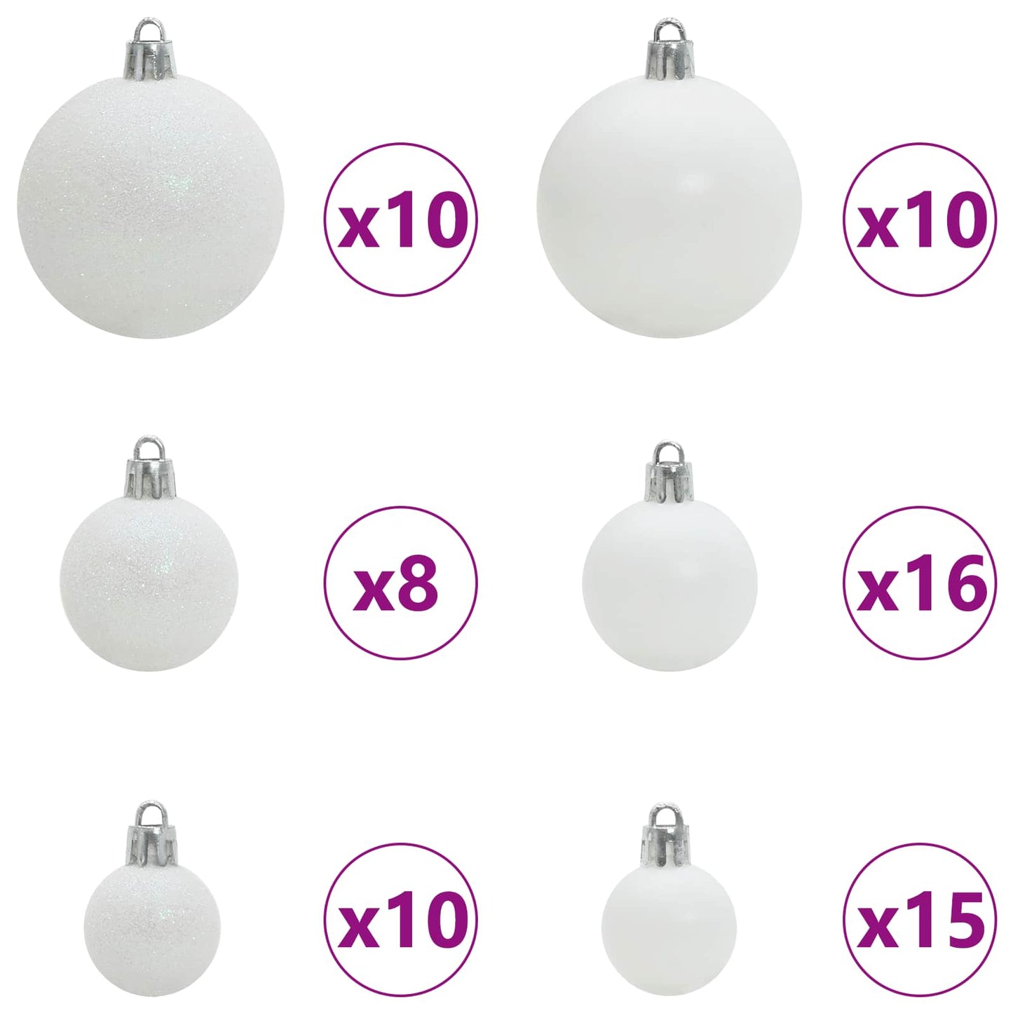 Artificial Christmas Tree with Stand White 240 cm PVC and Steel