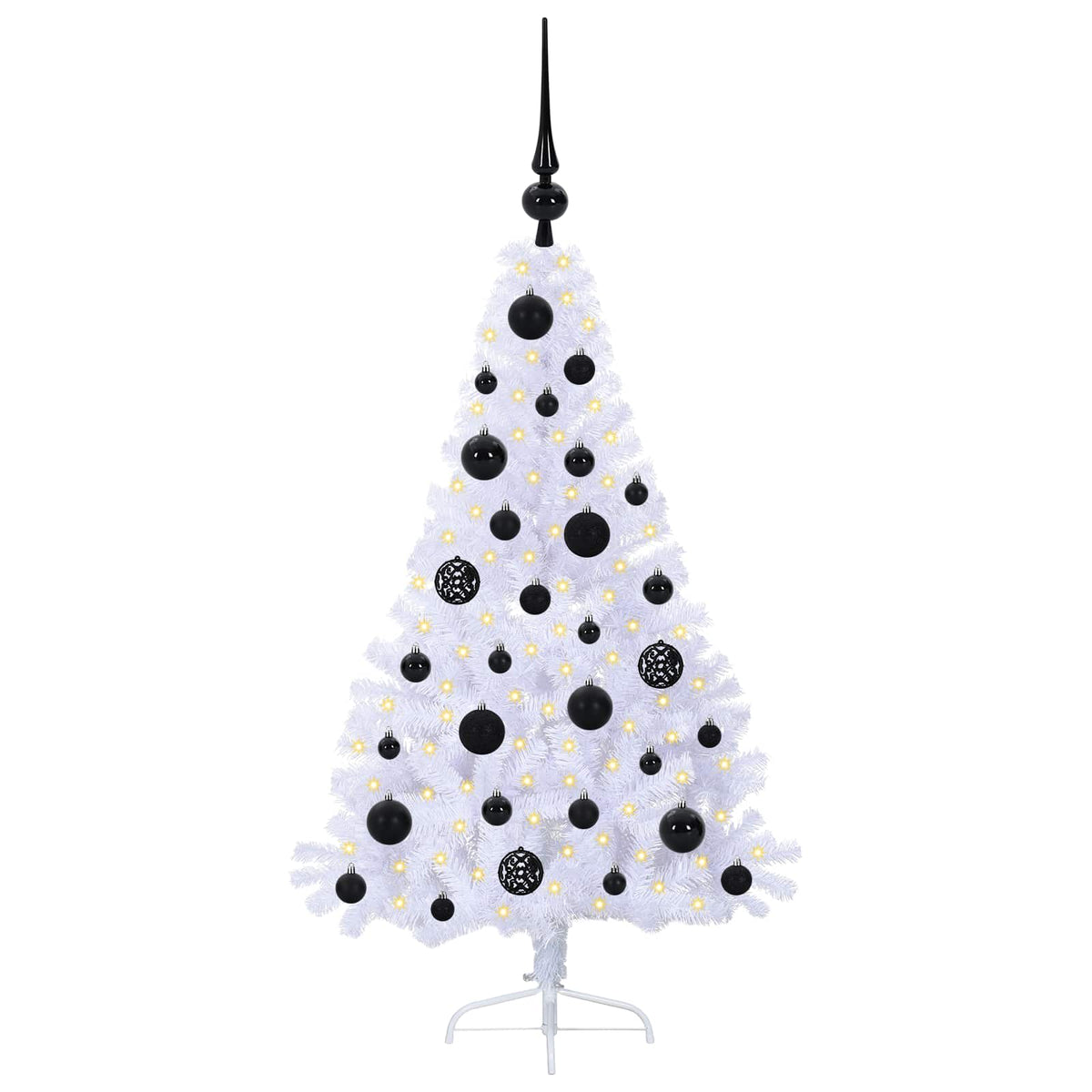 Artificial Christmas Tree with Stand White 120 cm PVC and Steel