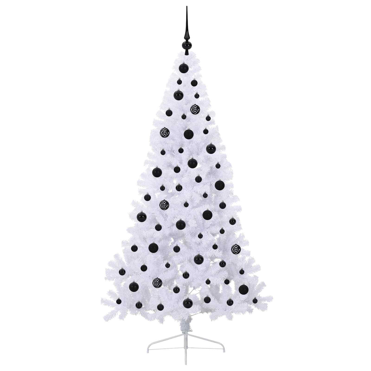 Artificial Christmas Tree with Stand White 180 cm PVC and Steel