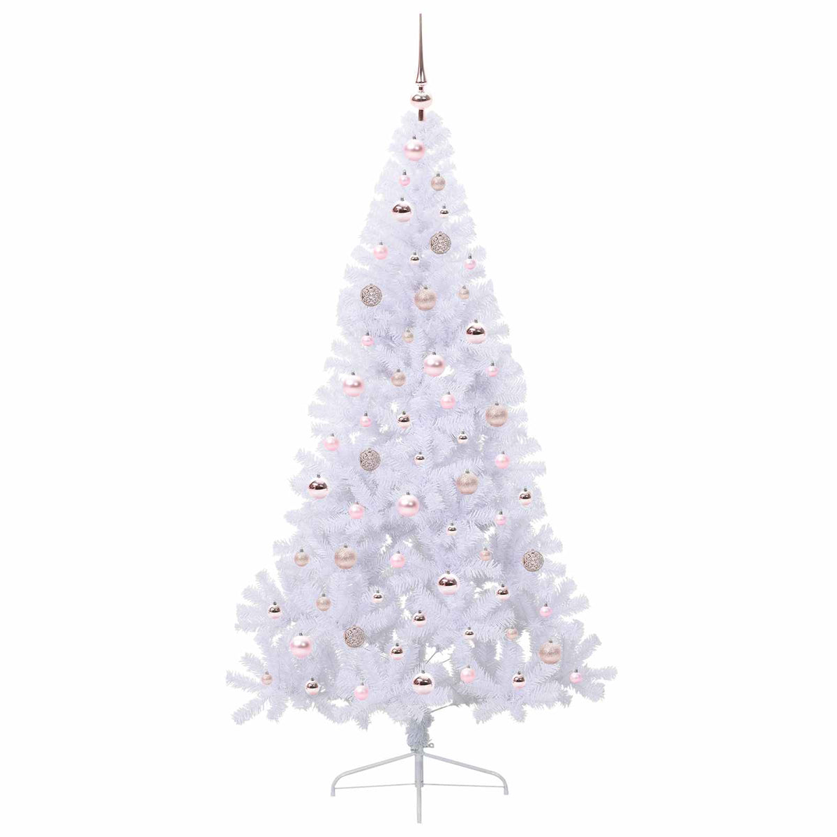 Artificial Christmas Tree with Stand White 180 cm PVC and Steel